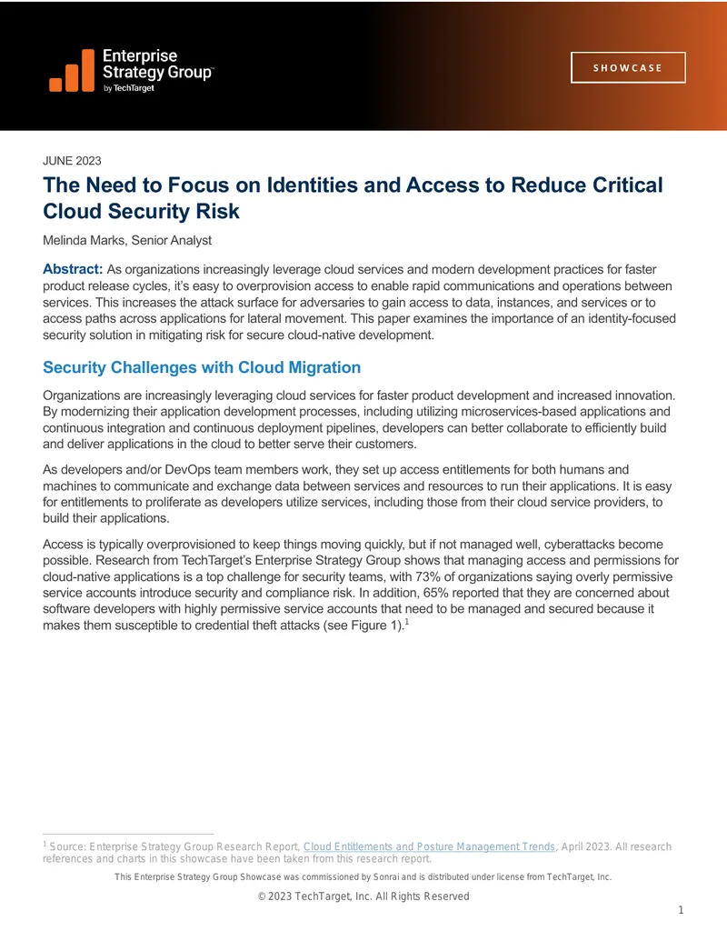 Focus on Identities and Access for Cloud Security