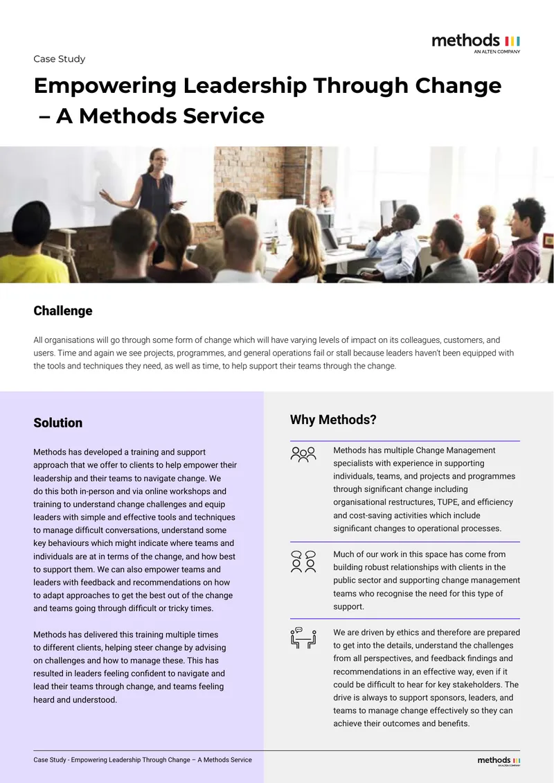 Empowering Leadership Through Change Case Study