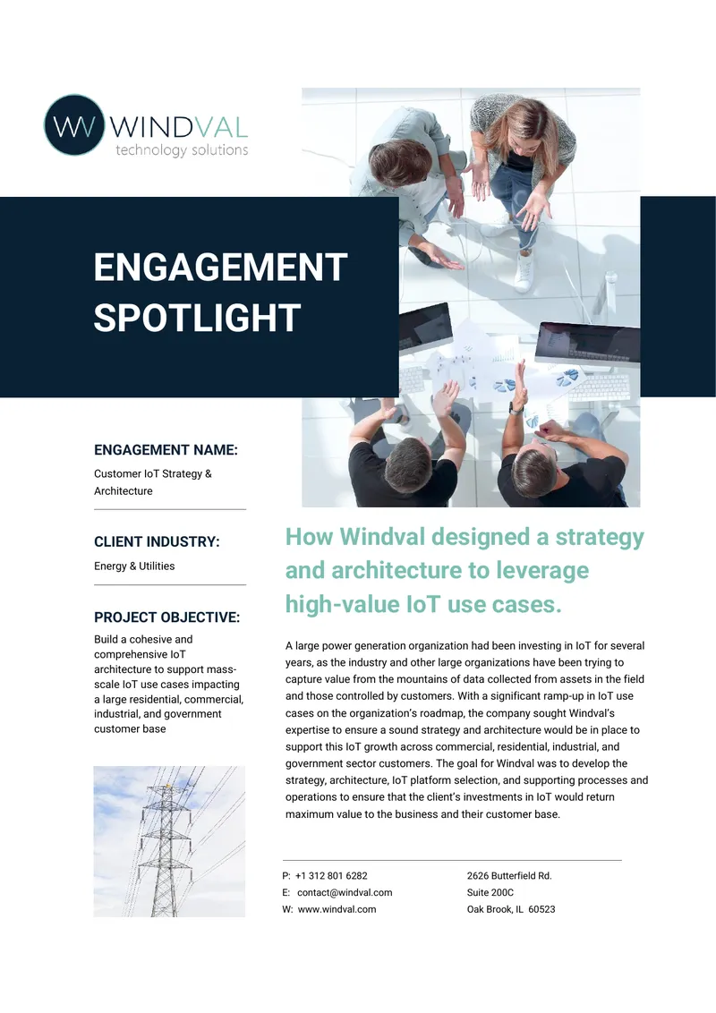 Customer IoT Strategy and Architecture Engagement