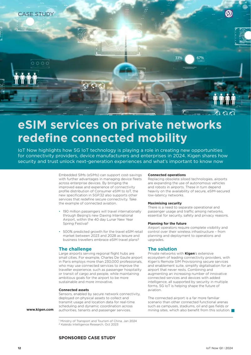 eSIM Solutions for Connected Aviation Case Study