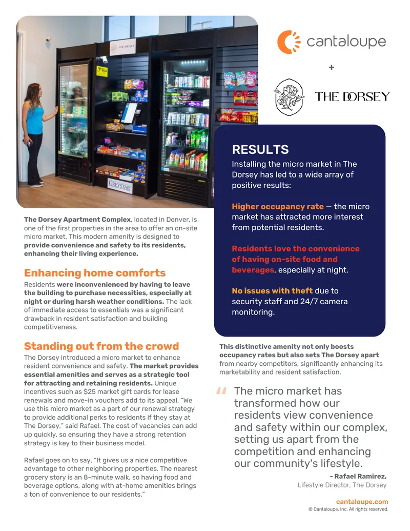 Micro Market Implementation at The Dorsey Apartment Complex