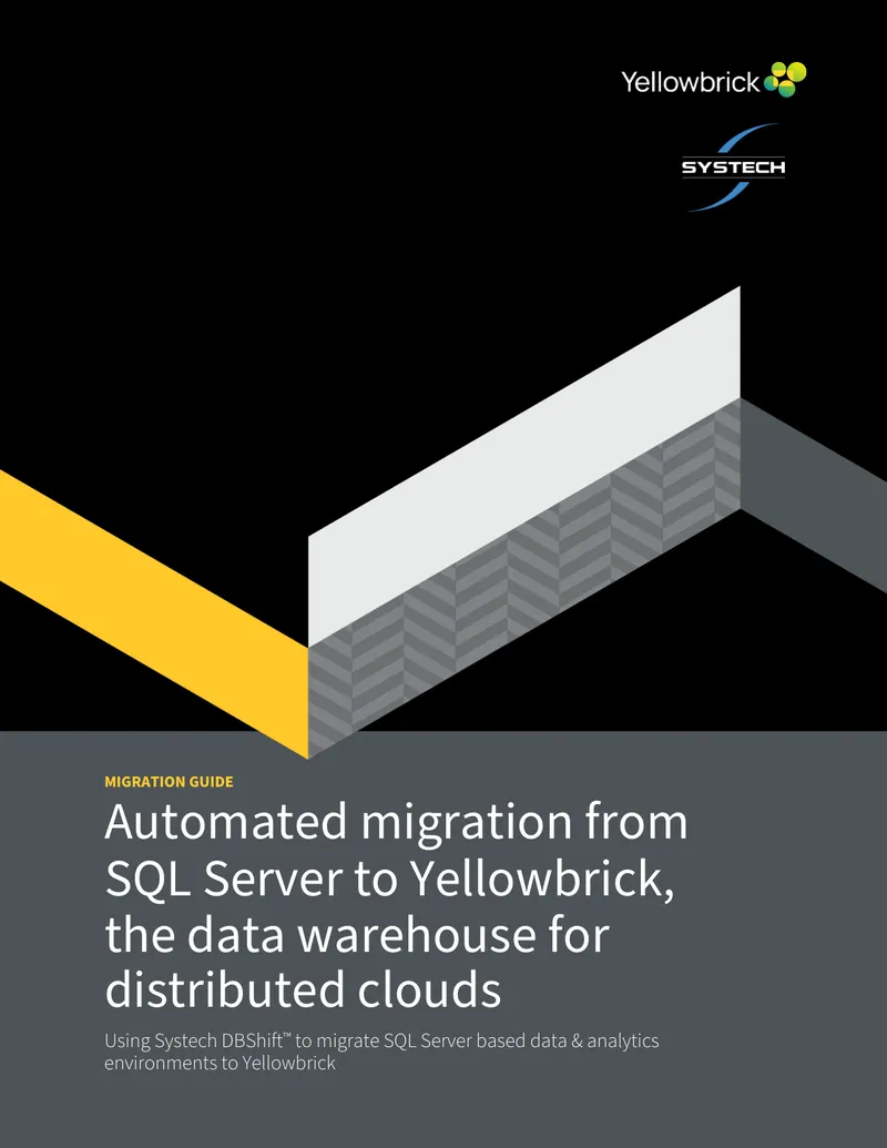 Automated Migration from SQL Server to Yellowbrick