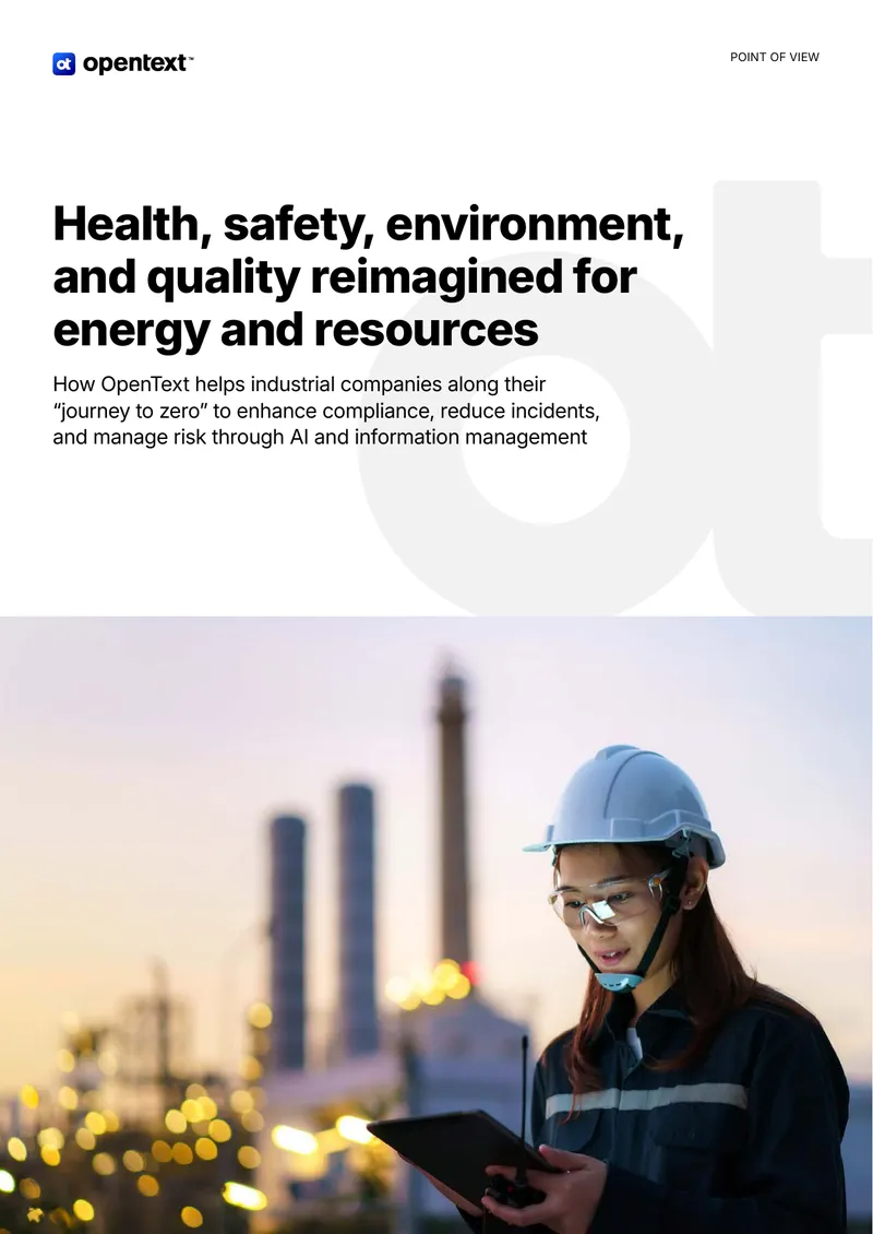 Health, Safety, Environment, and Quality Management Solutions