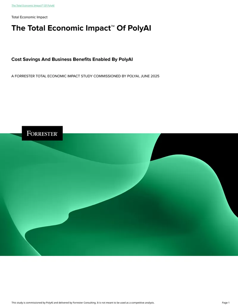 Total Economic Impact Study of PolyAI