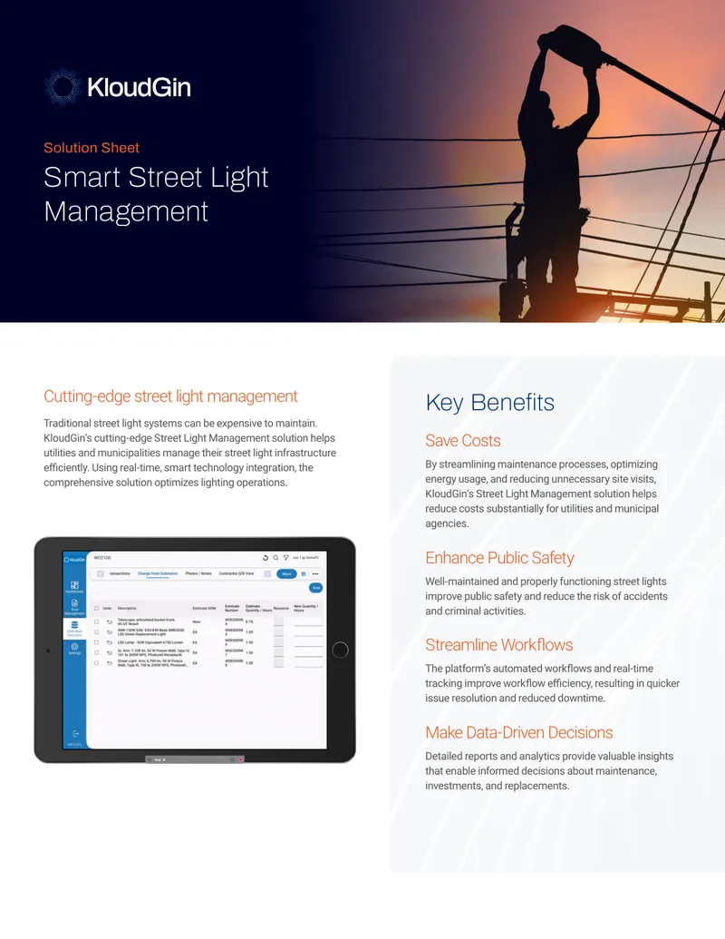 Street Light Management Solution Overview