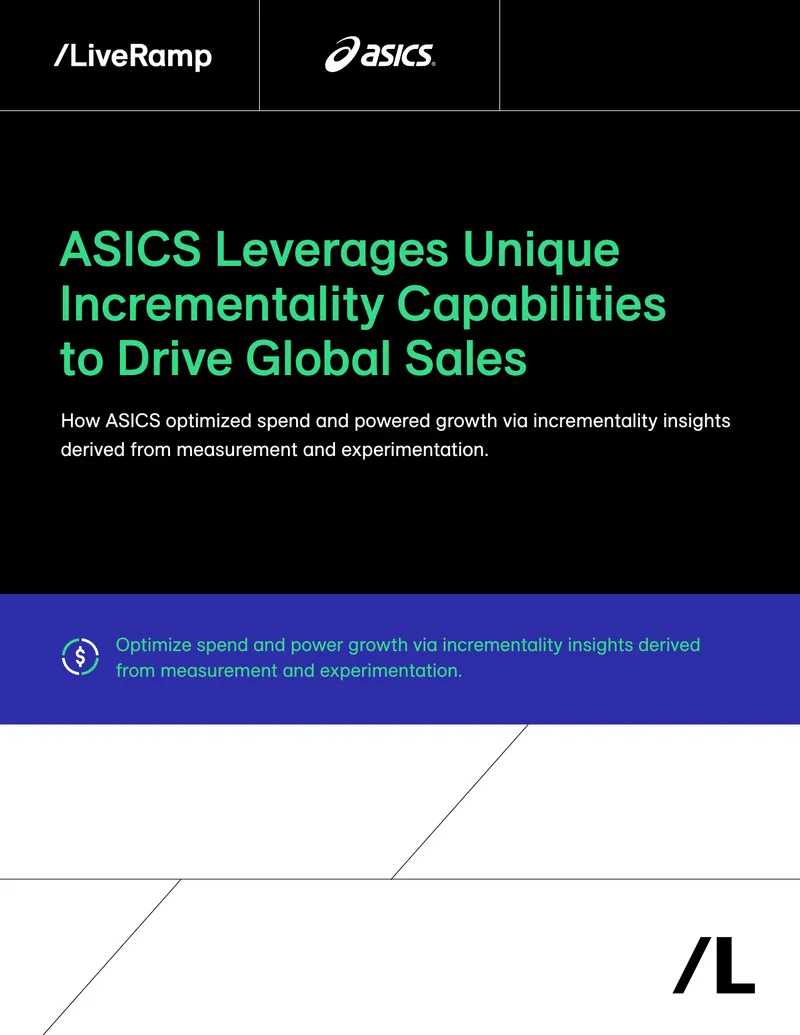 ASICS Incrementality Capabilities for Global Sales Optimization