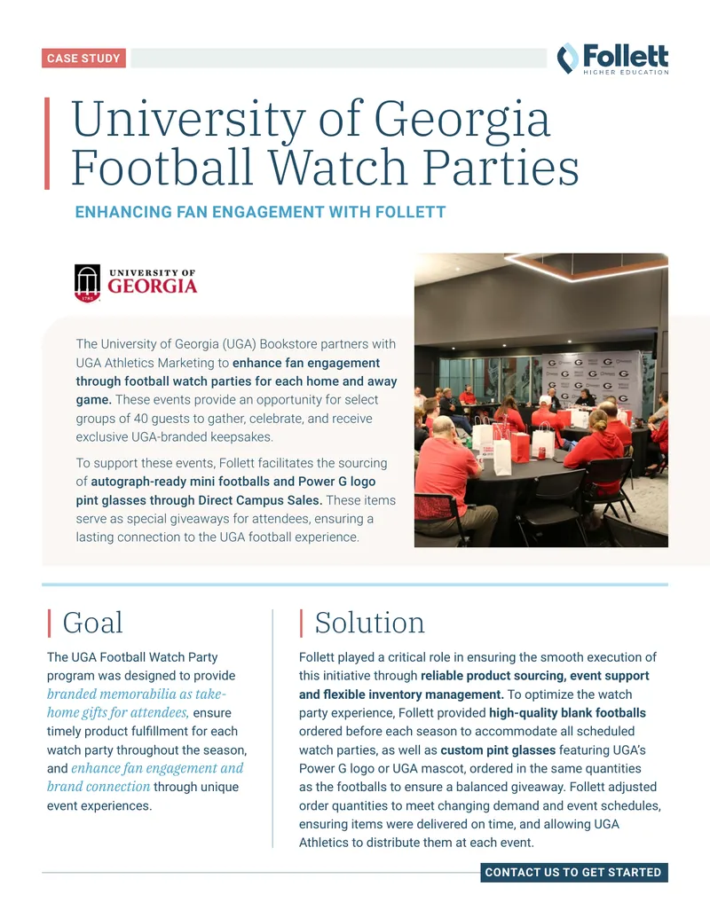 University of Georgia Football Watch Parties Case Study