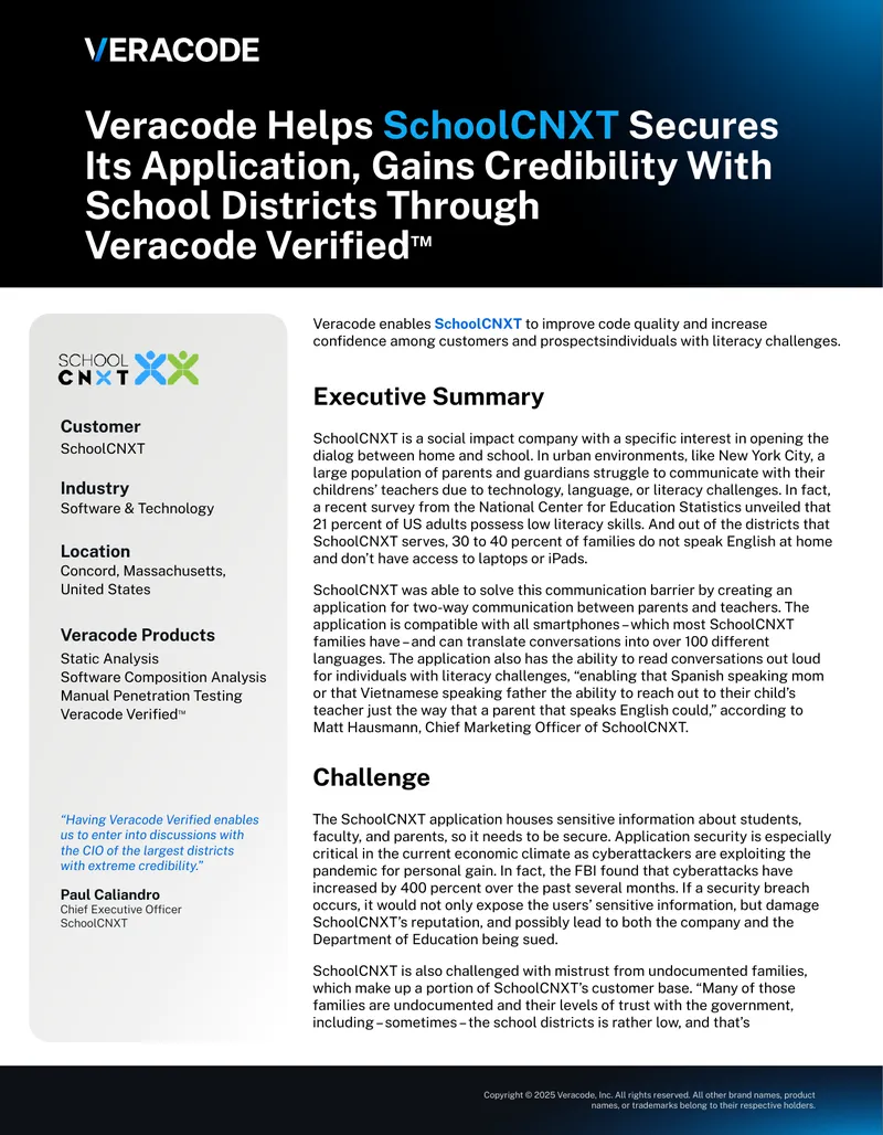 SchoolCNXT Application Security Enhancement Case Study