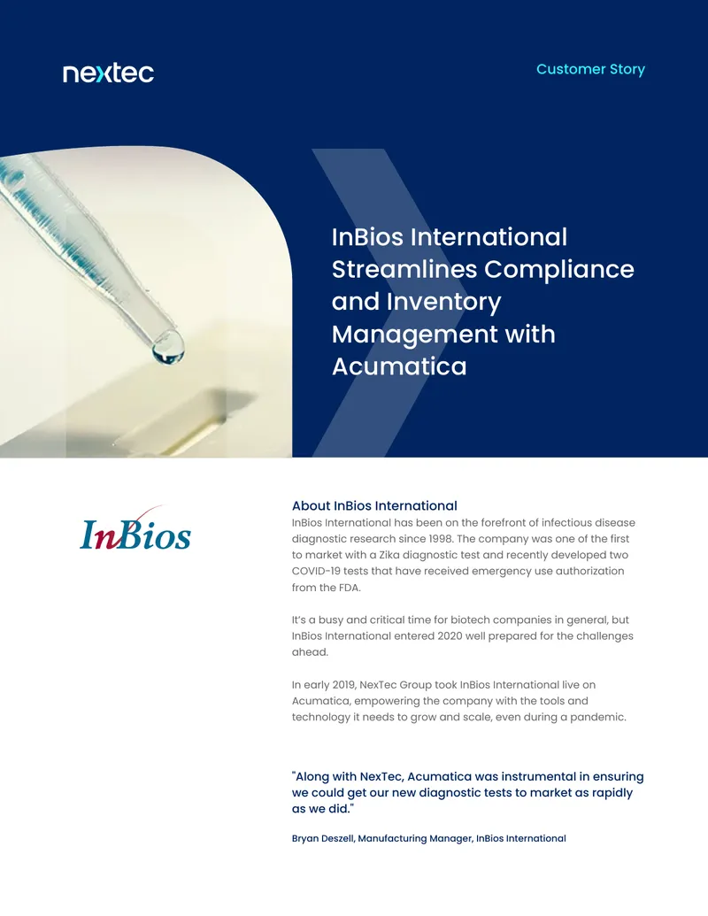 InBios International Compliance and Inventory Management Case Study