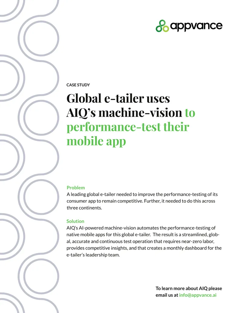 Global E-Tailer Enhances Mobile App Performance Testing