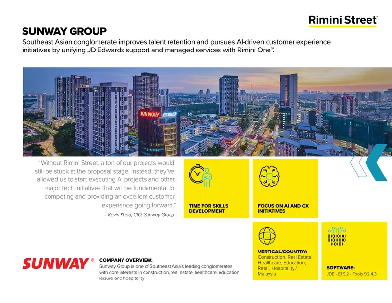 Sunway Group's AI-Driven Customer Experience Initiatives