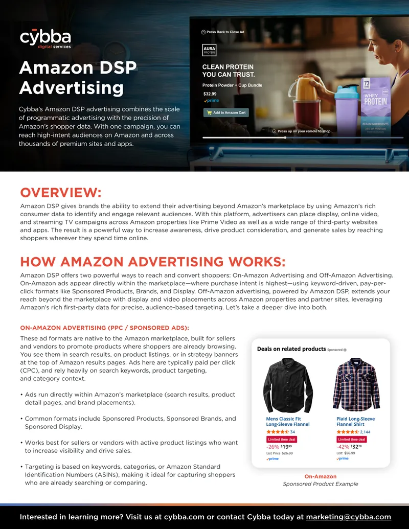 Amazon DSP Advertising Overview and Targeting Options