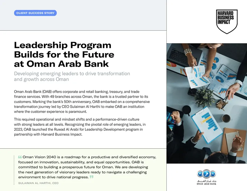 Leadership Development Program at Oman Arab Bank
