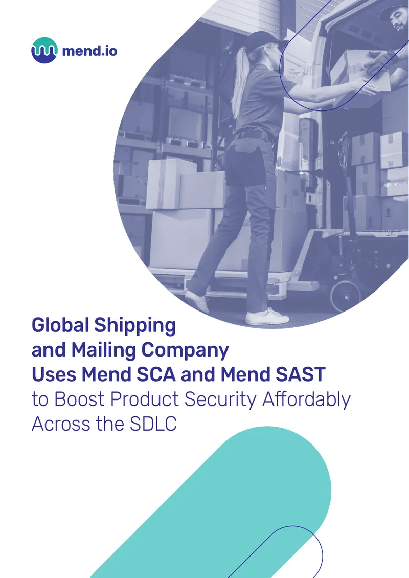 Global Shipping Company Implements Mend SCA and SAST Solutions