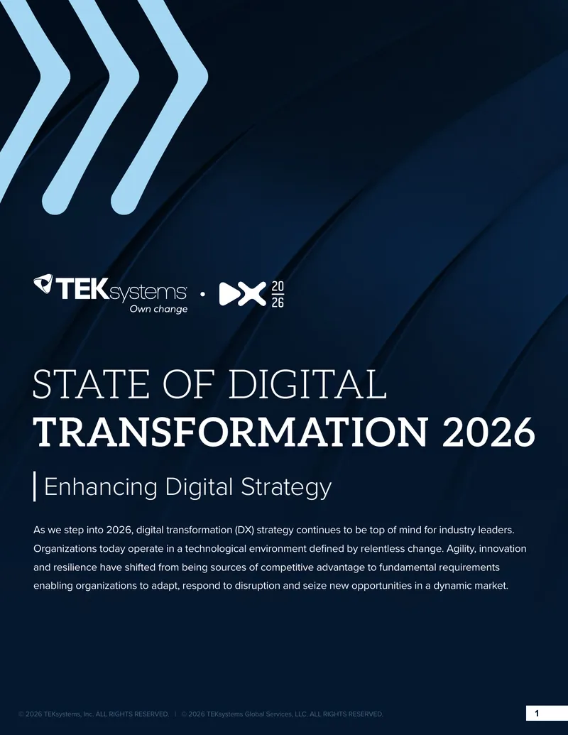 State of Digital Transformation 2026 Report