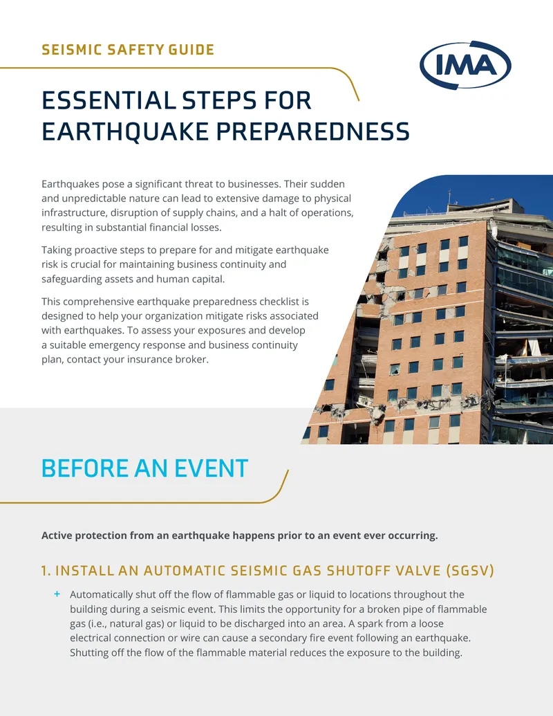 Essential Steps for Earthquake Preparedness Guide