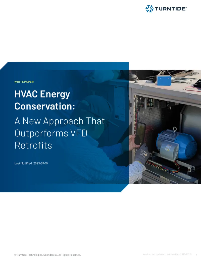 HVAC Energy Conservation Using Turntide Smart Motor System
