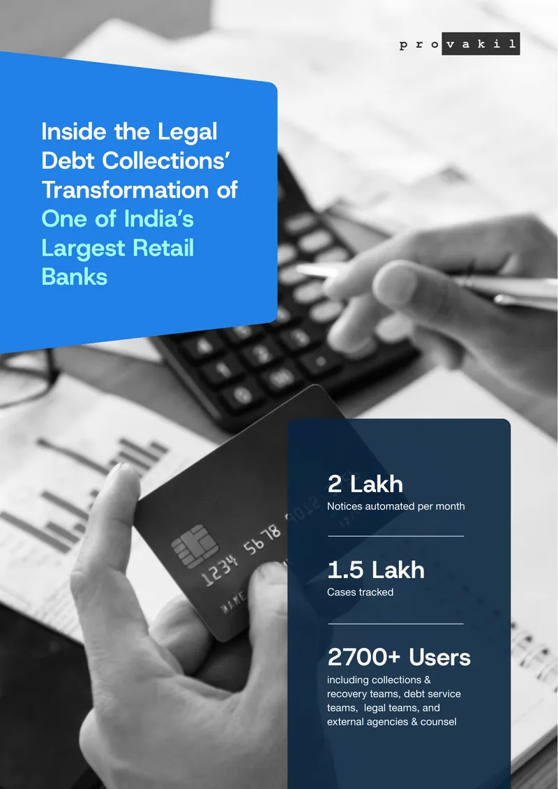 Legal Debt Collections Transformation in Retail Banking