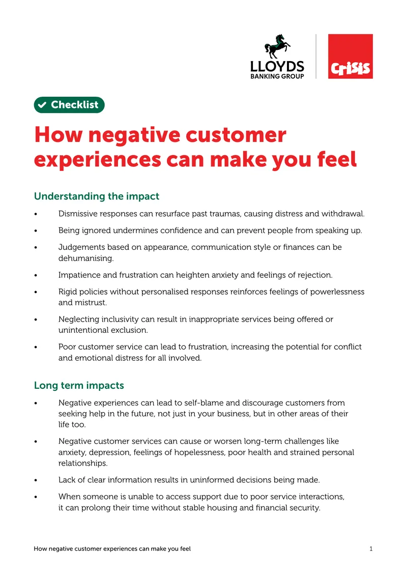 Impact of Negative Customer Experiences