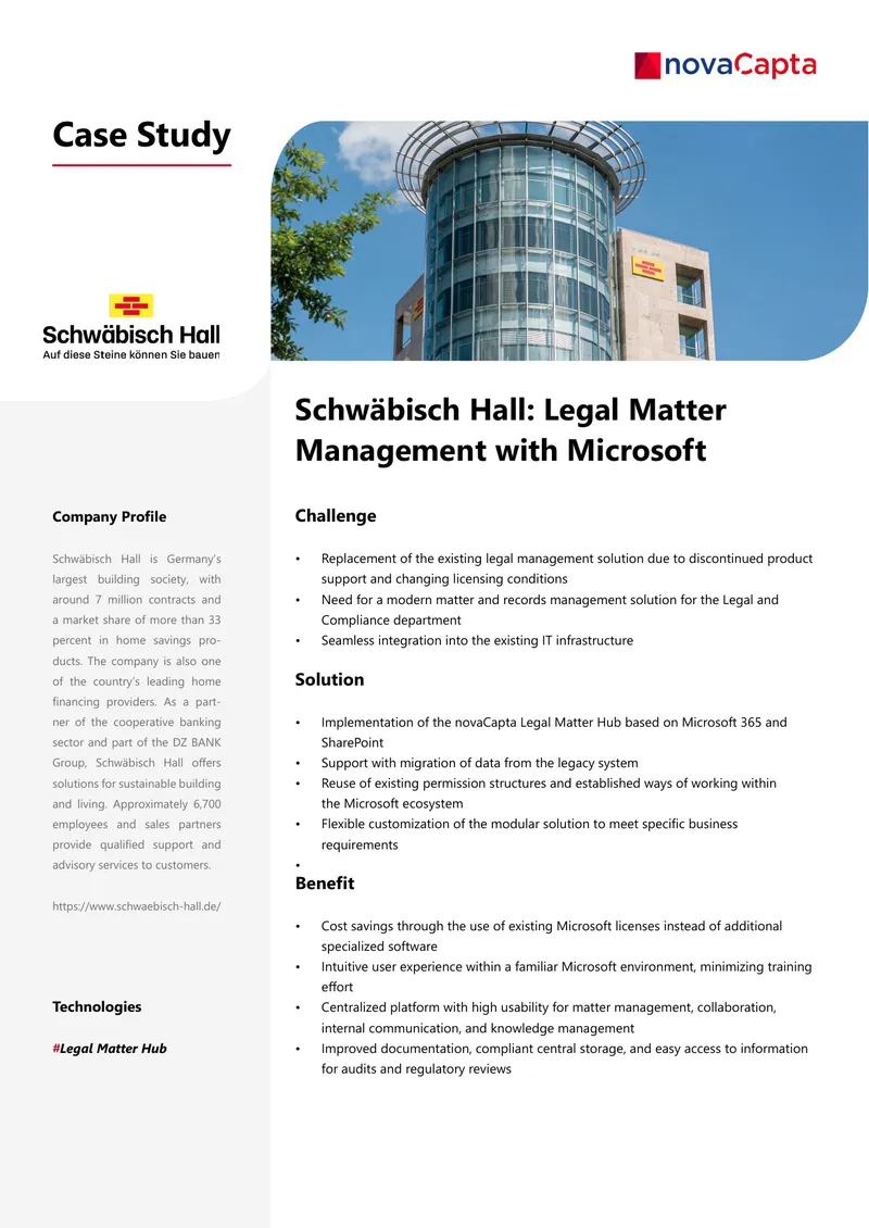 Legal Matter Management Solution Implementation