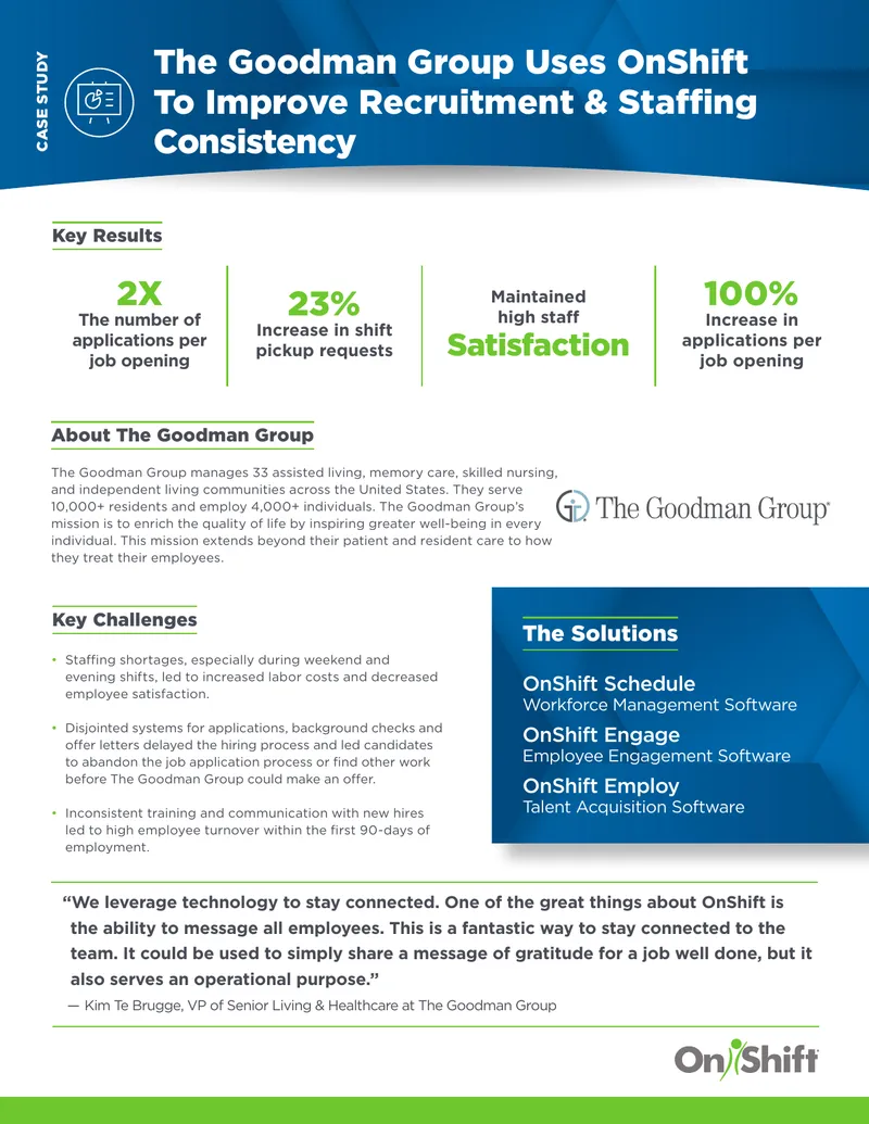 The Goodman Group Case Study on Recruitment Improvement