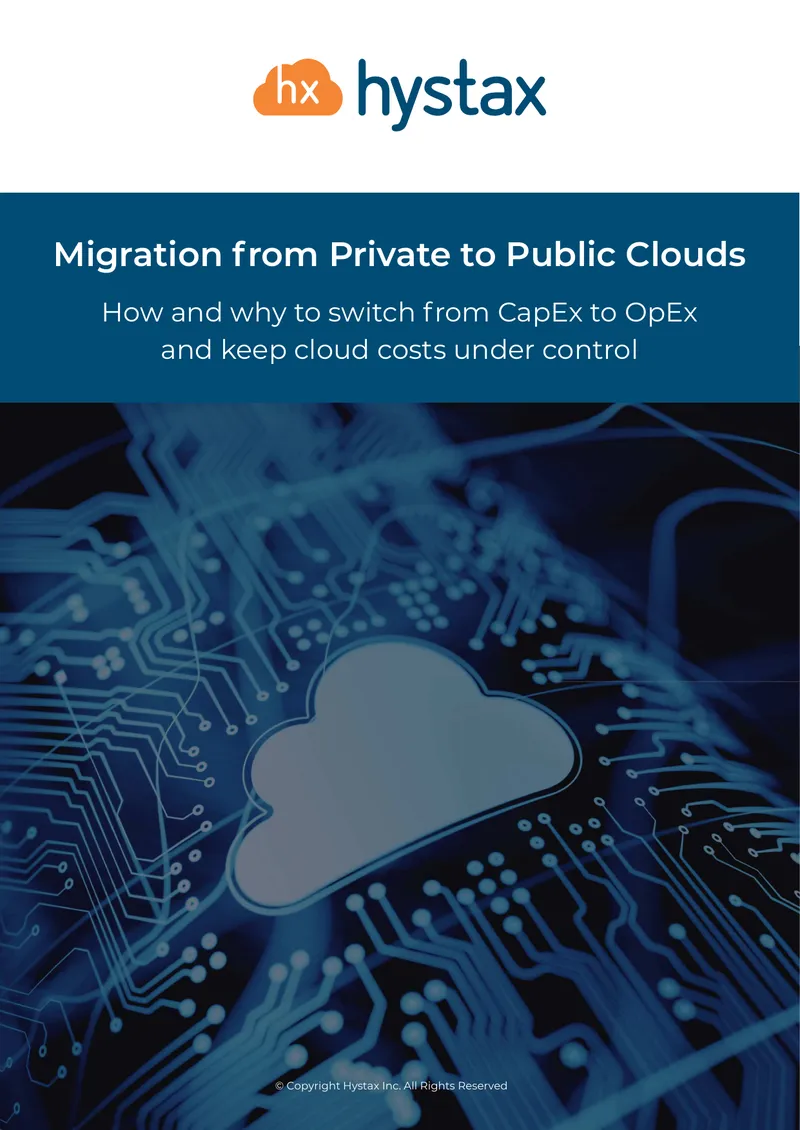 Migration from Private to Public Clouds