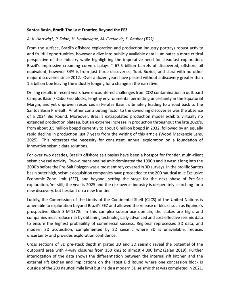 Exploration Challenges and Opportunities in Brazil's Santos Basin
