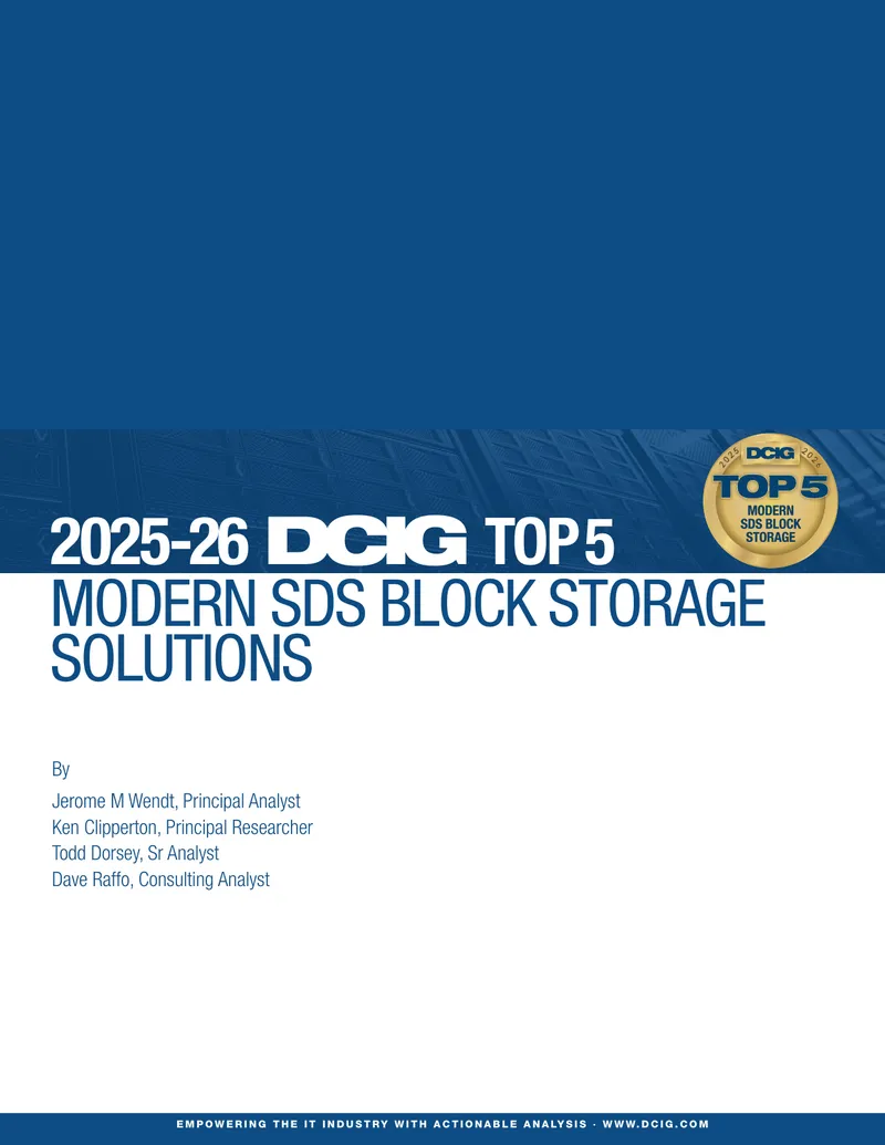 2025-26 DCIG Top 5 Modern SDS Block Storage Solutions