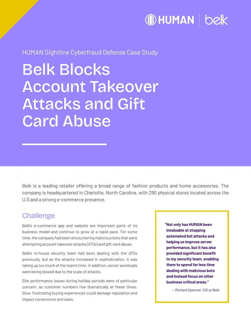 Belk Cyberfraud Defense Case Study