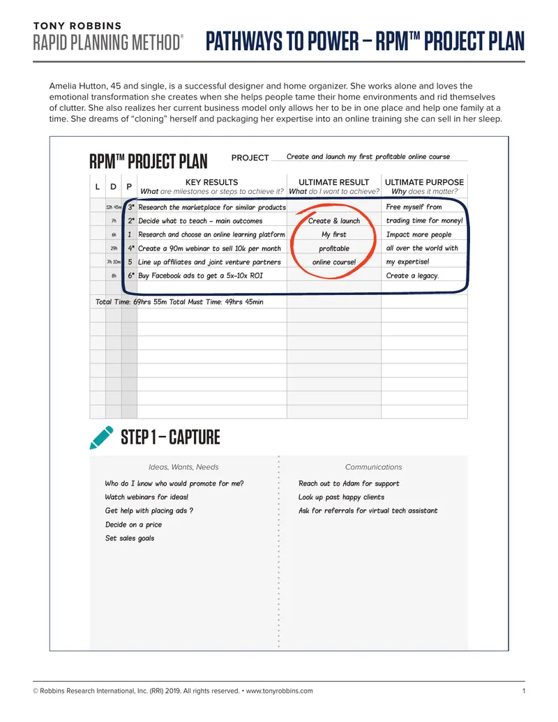Pathways to Power RPM Project Plan
