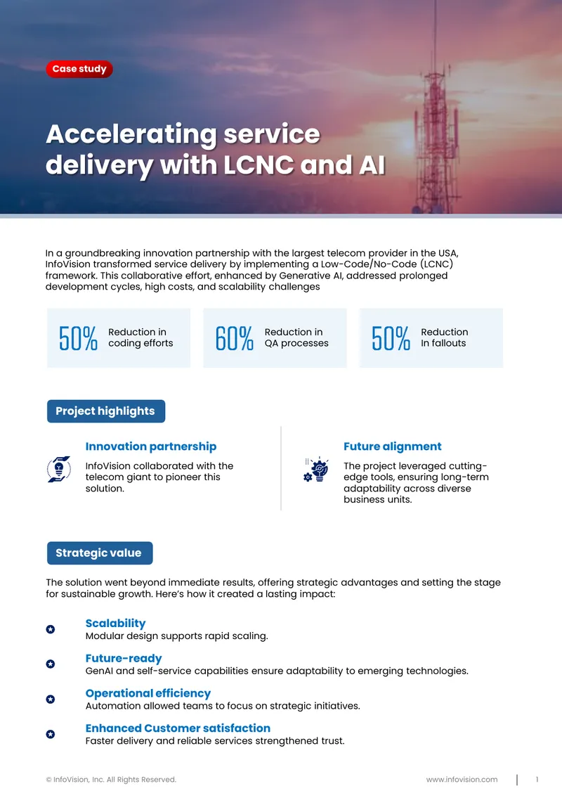 Low-Code/No-Code Framework Implementation Case Study