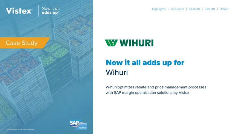 Wihuri Rebate and Price Management Optimization Case Study