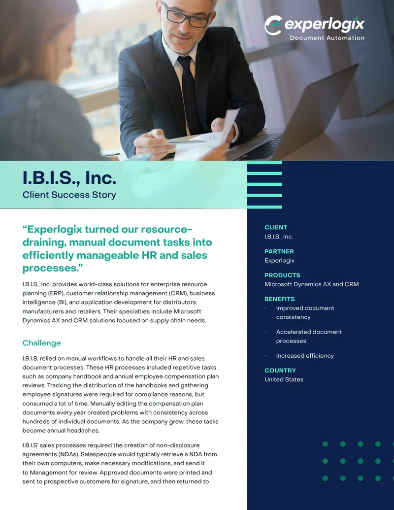 Document Automation for HR and Sales Processes preview page 1