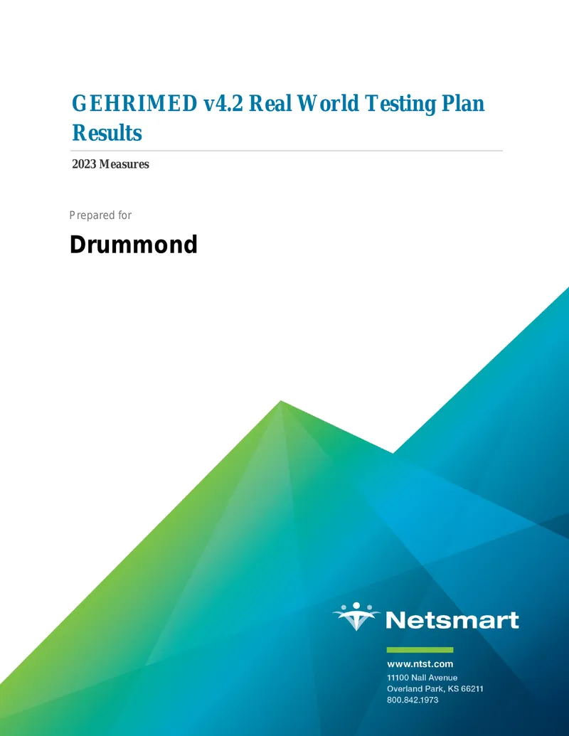 GEHRIMED v4.2 Real World Testing Plan Results