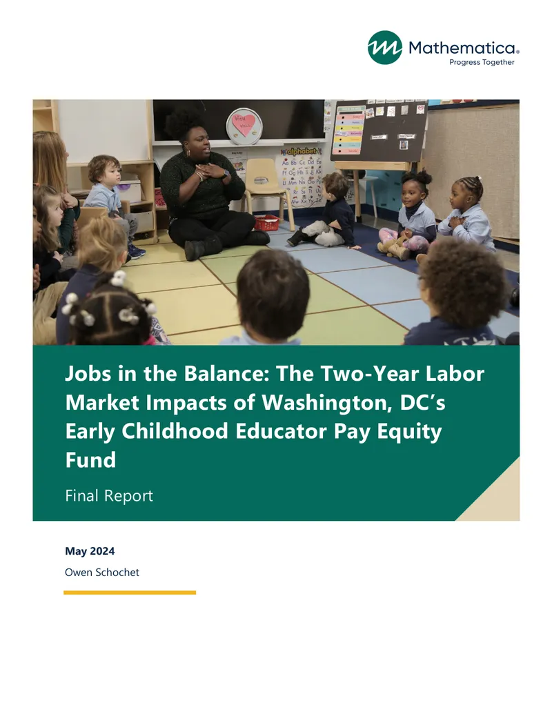 Labor Market Impacts of Early Childhood Educator Pay Equity Fund