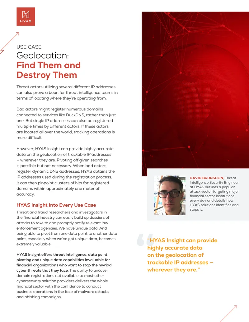 HYAS Insight for Financial Cyber Threat Intelligence