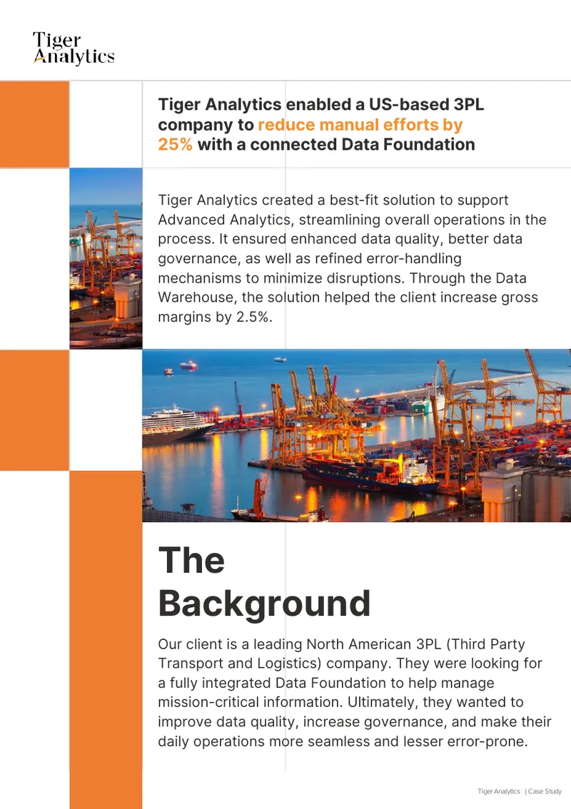 Data Foundation Implementation for 3PL Company