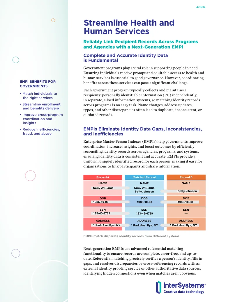 Next-Generation EMPI for Identity Data Management