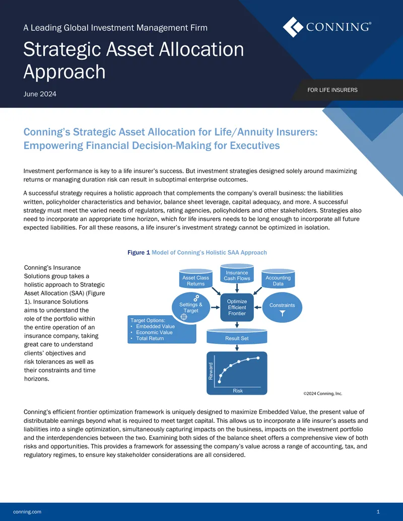 Strategic Asset Allocation for Life Insurers