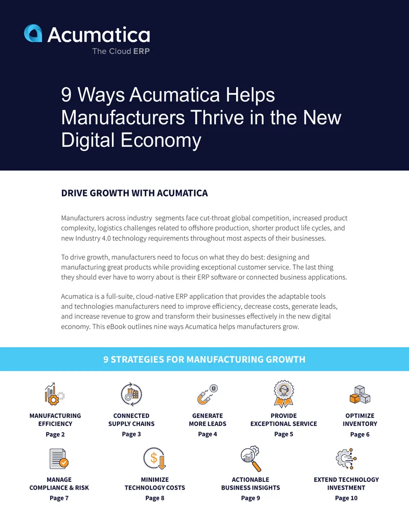 Nine Strategies for Manufacturers in the Digital Economy