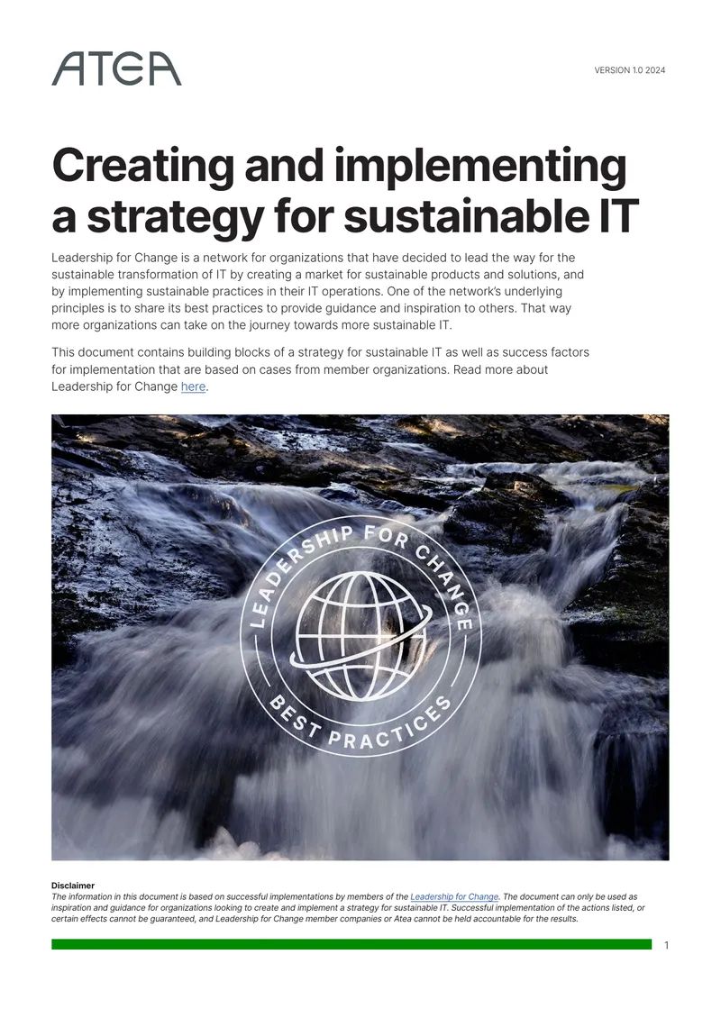 Strategy for Sustainable IT Implementation Guide