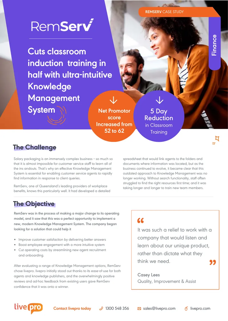 RemServ Knowledge Management System Case Study