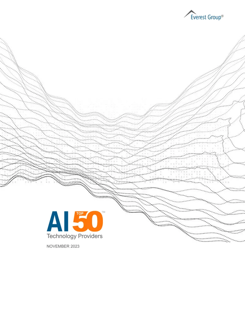 Everest Group AI Top 50 Technology Providers 2023
