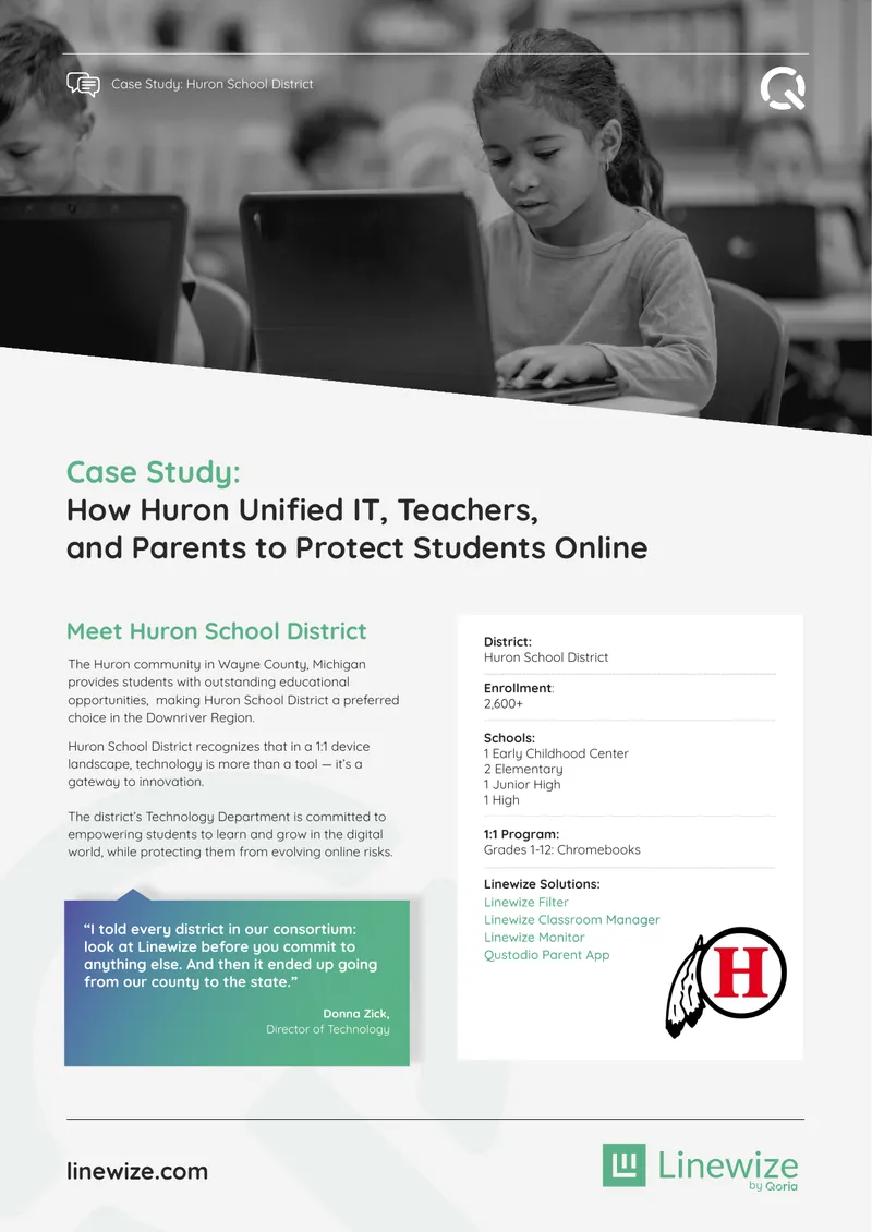 Case Study on Huron School District's Digital Safety Solutions