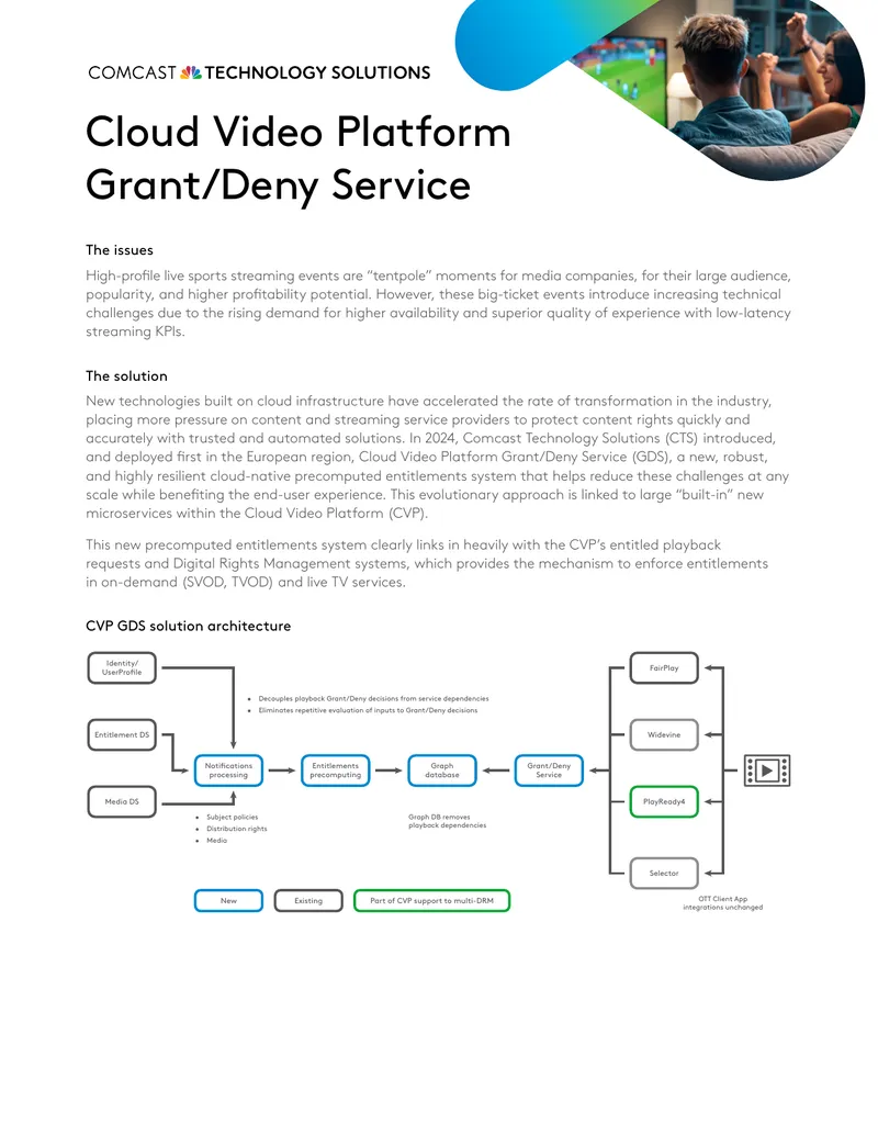 Cloud Video Platform Grant/Deny Service Overview