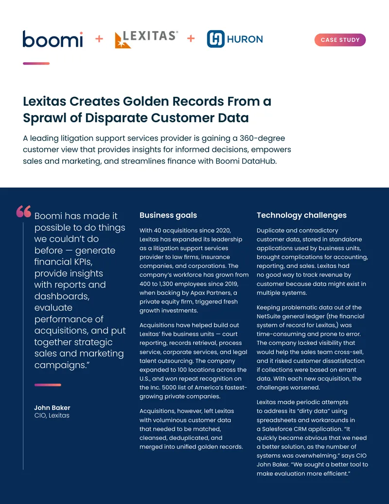Lexitas Case Study on Customer Data Management