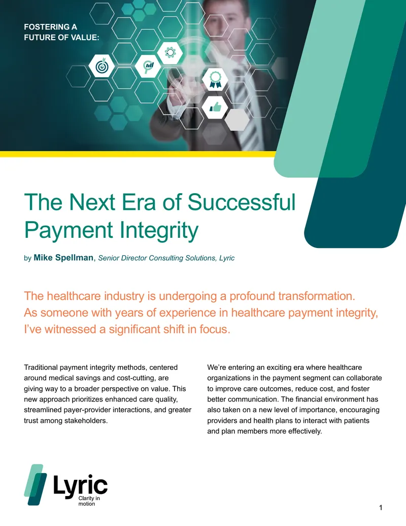 Transforming Payment Integrity in Healthcare