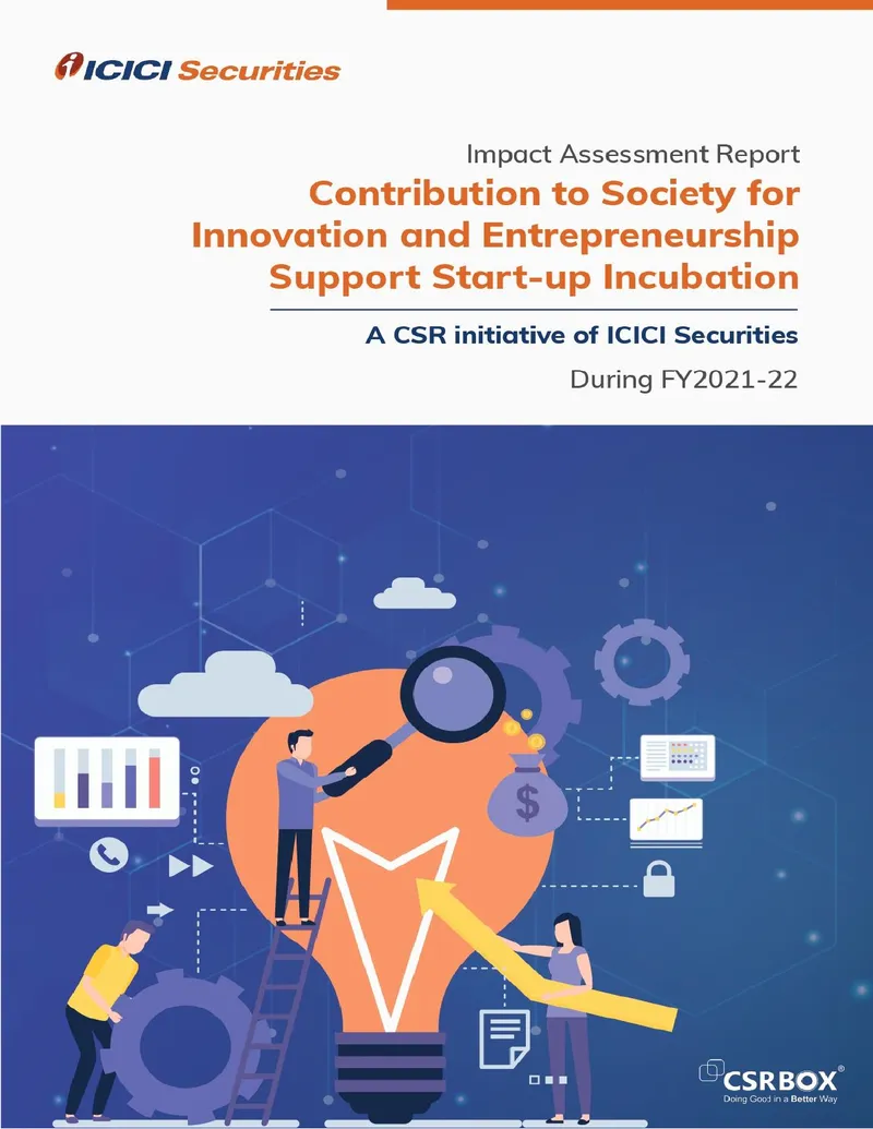 Impact Assessment Study of Startup Incubation Project