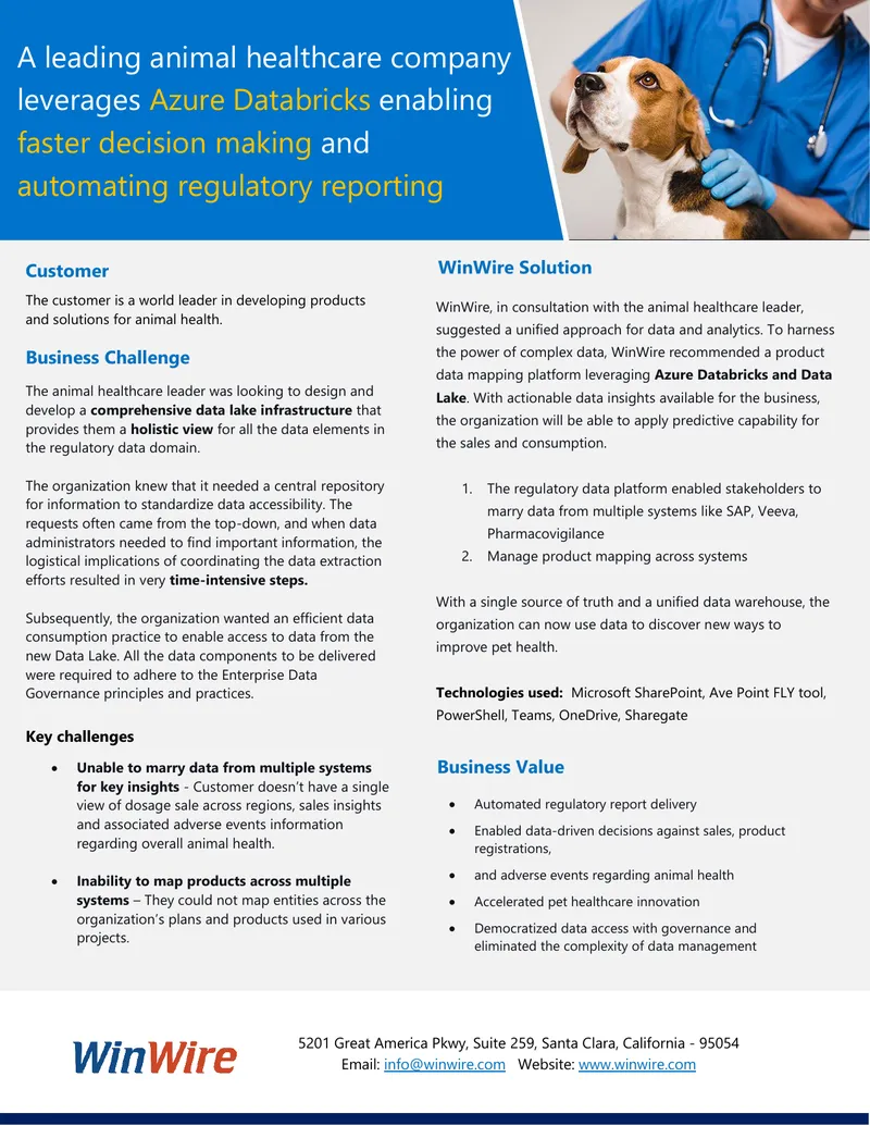 Data Lake Infrastructure Development for Animal Health