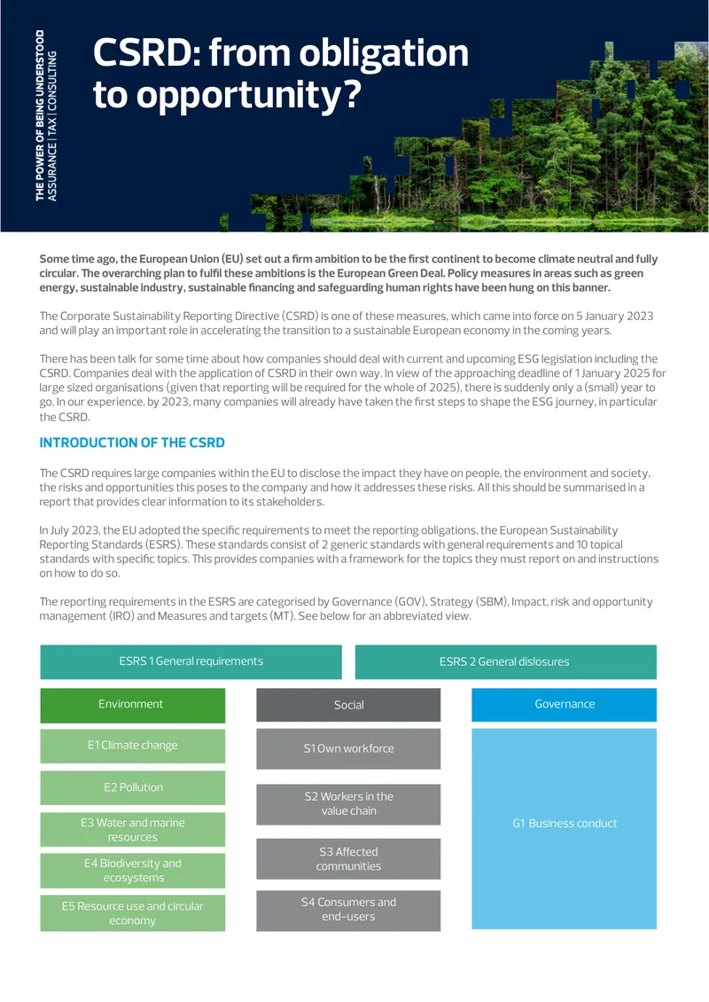 Corporate Sustainability Reporting Directive Overview